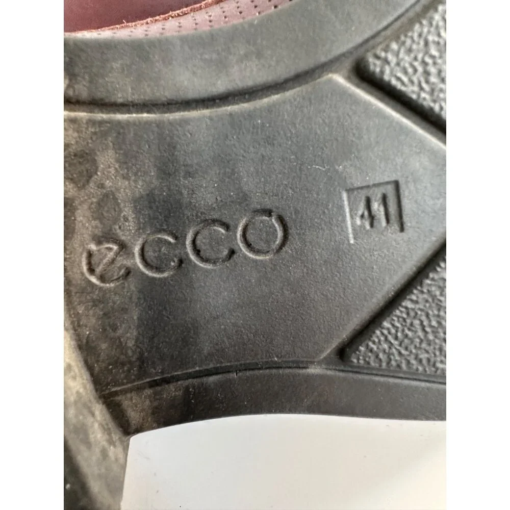 Ecco Shoe Mens 41 US 7 7.5 Cairo Cap Toe Oxford Dress Comfort Lace Up‎ Shoes